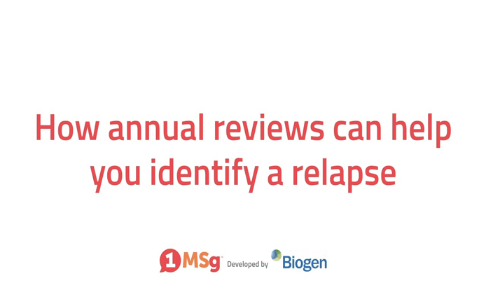 How annual reviews can help you identify a relapse video thumb